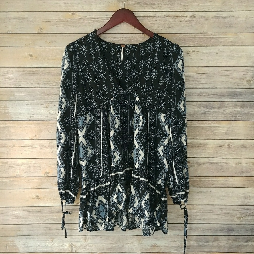 SOLD ❤ Free People Tunic Top Down By the Bay - Picture 2 of 6